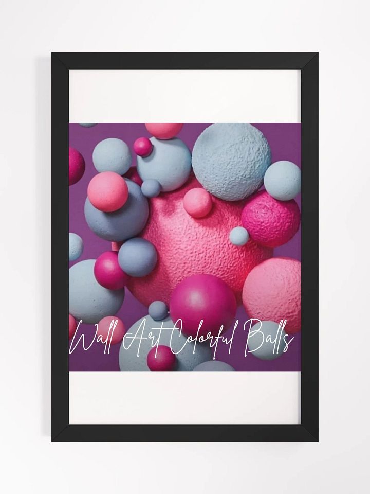 Colorful Balls Framed High-Quality Matte Poster (in) product image (1)