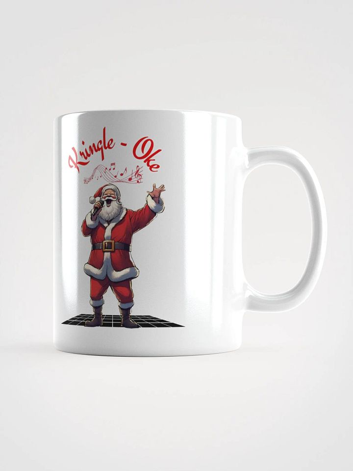 Kringle - Oke, Karaoke Singing Santa - Christmas White Mug product image (1)