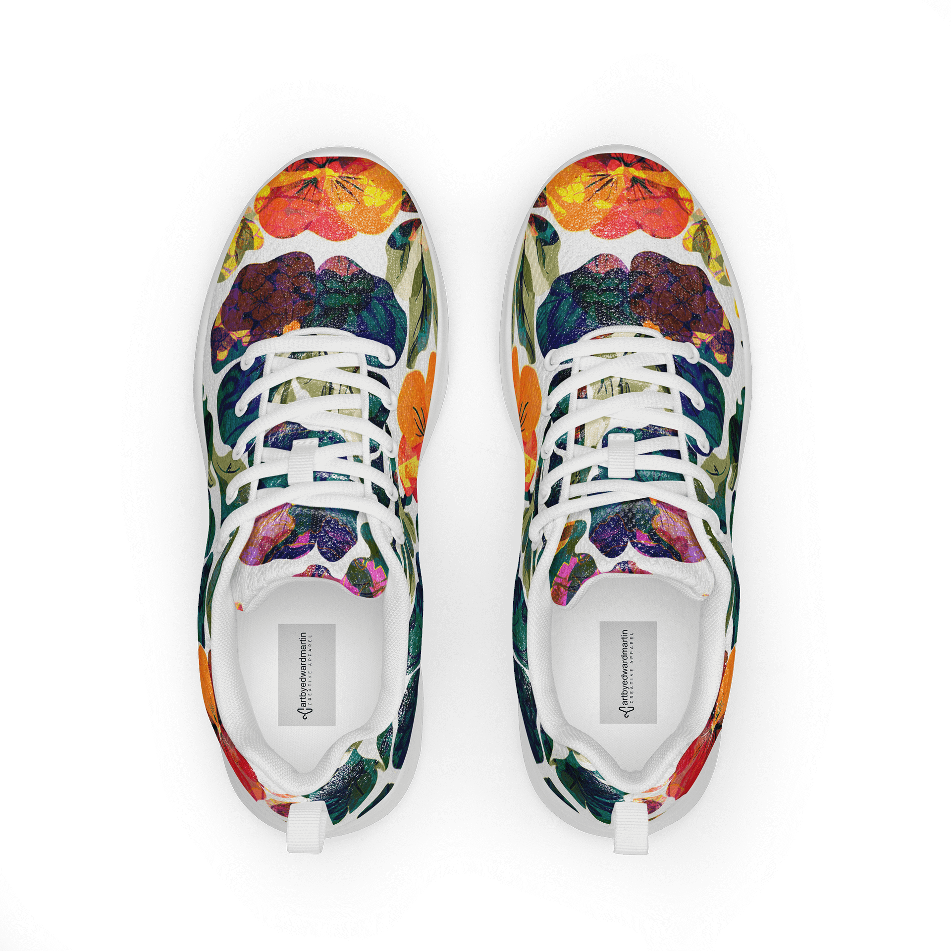 Floral Burst Women's Athletic Shoes product image (1)