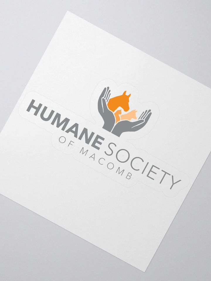 Humane Society of Macomb Logo Sticker product image (5)