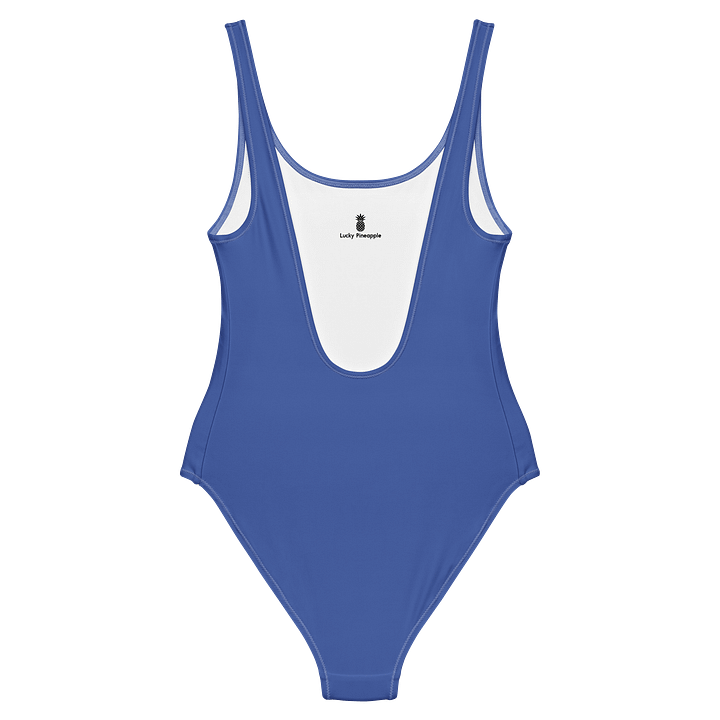 Santa Fe Blue Solid Color Retro Inspired Women's One Piece Swimsuit product image (2)