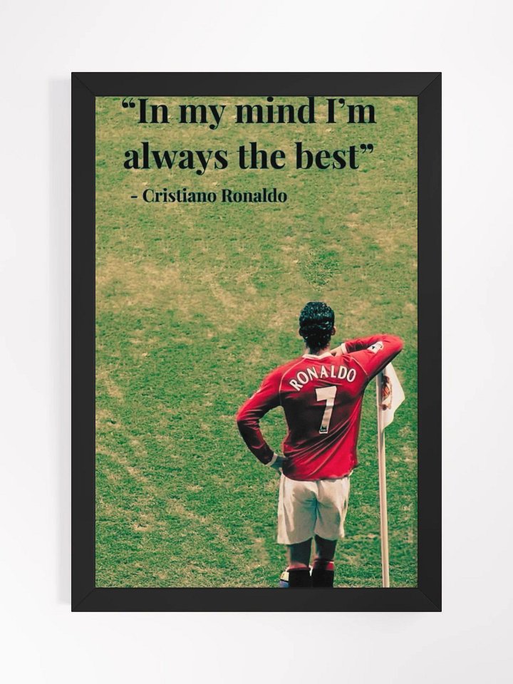 Ronaldo's Mindset Matte Poster product image (13)