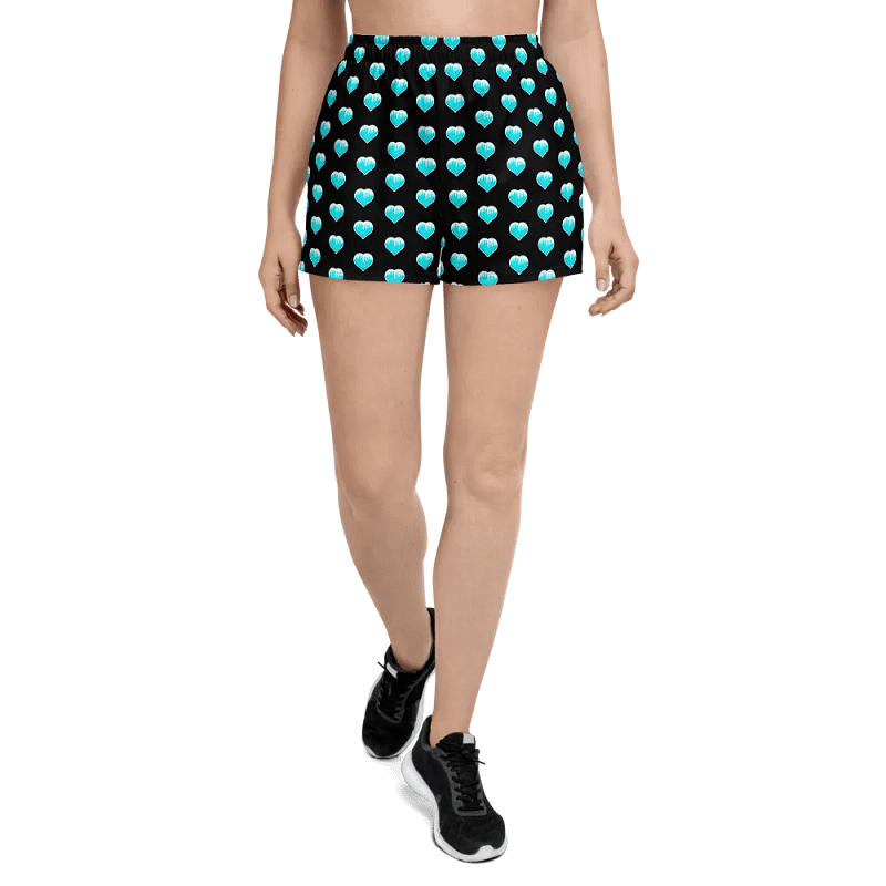 Icy Heart Athletic Short Shorts