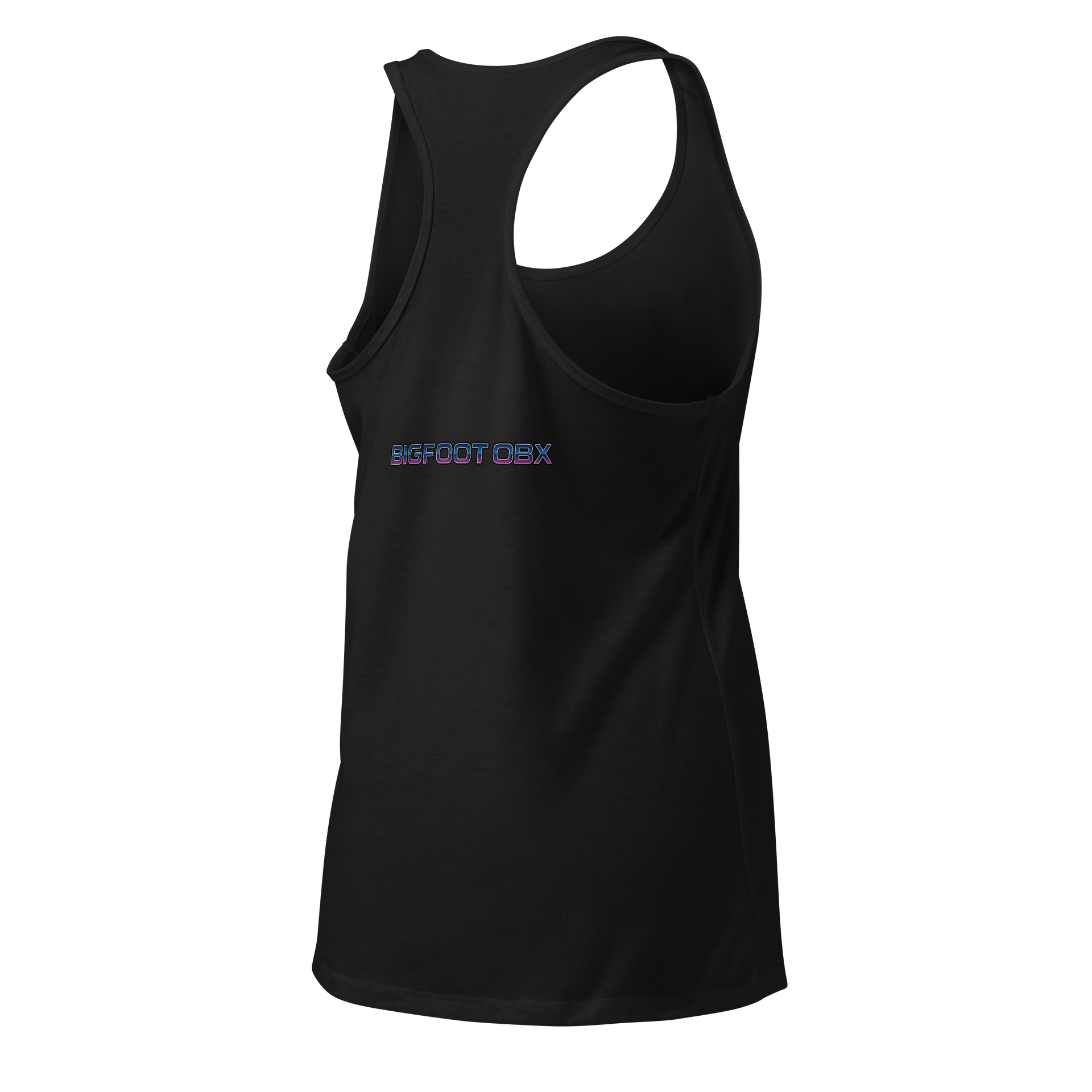 Destination Bigfoot Bronco Synthwave Next Level Women's Racerback Tank Top (Multi Color Options) product image (8)
