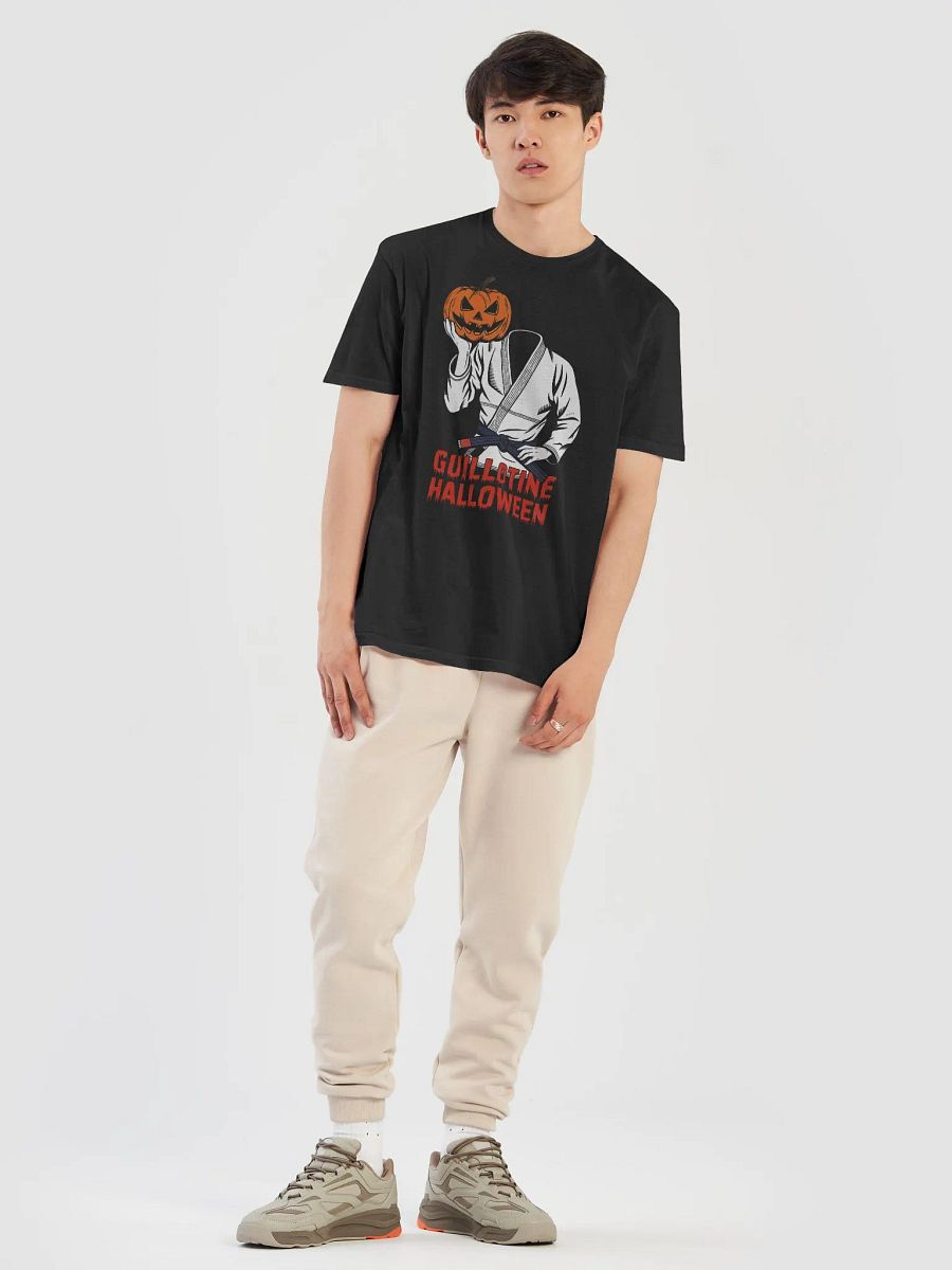 Halloween guillotine bjj scary headless pumpkin T-Shirt product image (2)
