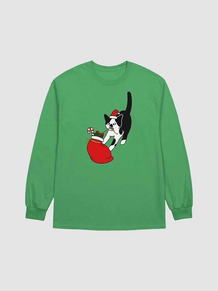 Santa Paws Christmas Cat Long Sleeve product image (9)