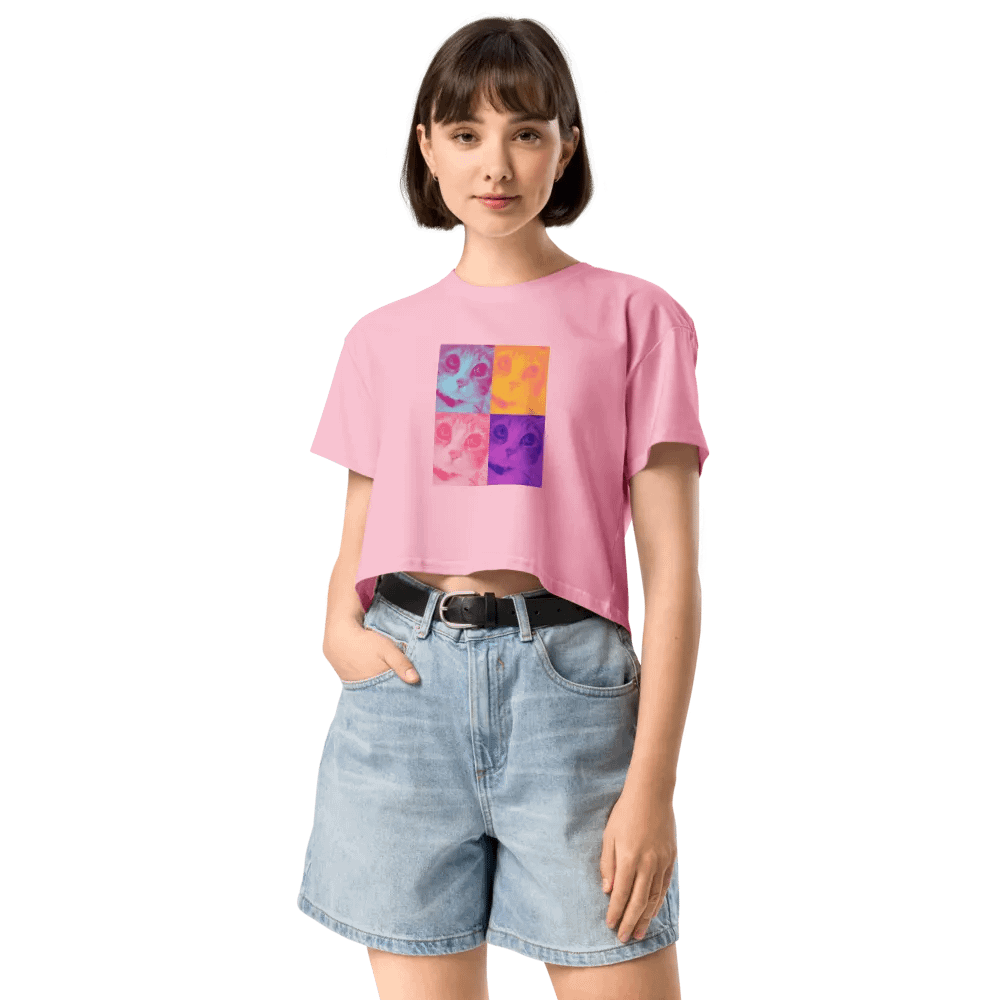 Pop Mox Crop Top T-Shirt product image (40)
