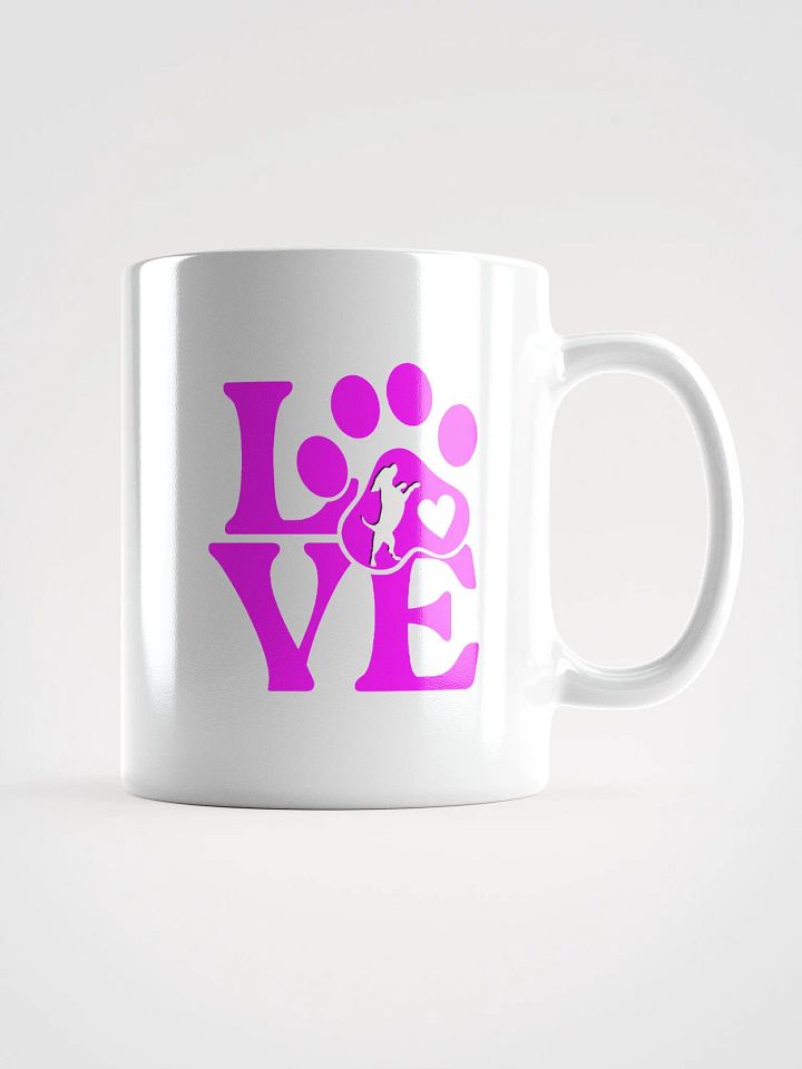 Dog Lover Coffee Mug, Pink Love product image (1)