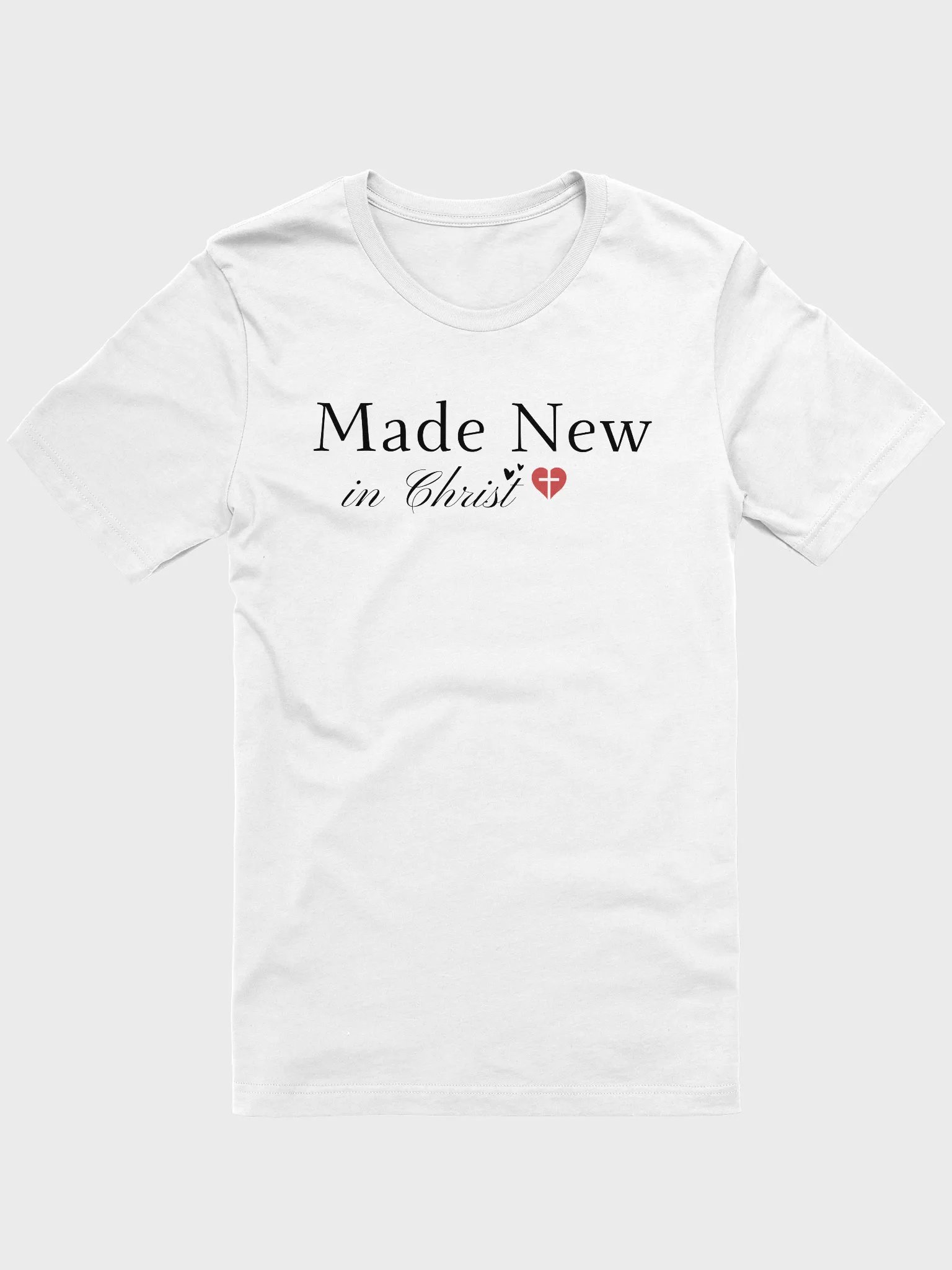 Made New In Christ Christian Faith Bella Canvas T-shirt - Light product image (15)
