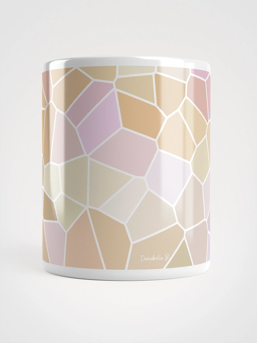 Mug Blanc Mozaïque Solia - Design Géométrique Rétro Chic - Cadeau Déco product image (5)