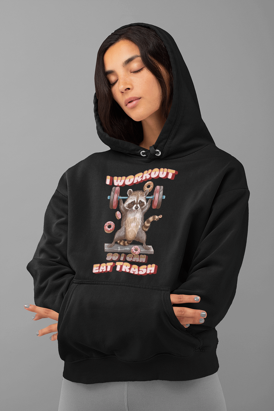 I Workout So I Can Eat Trash - Hoodie ( Unisex ) product image (4)