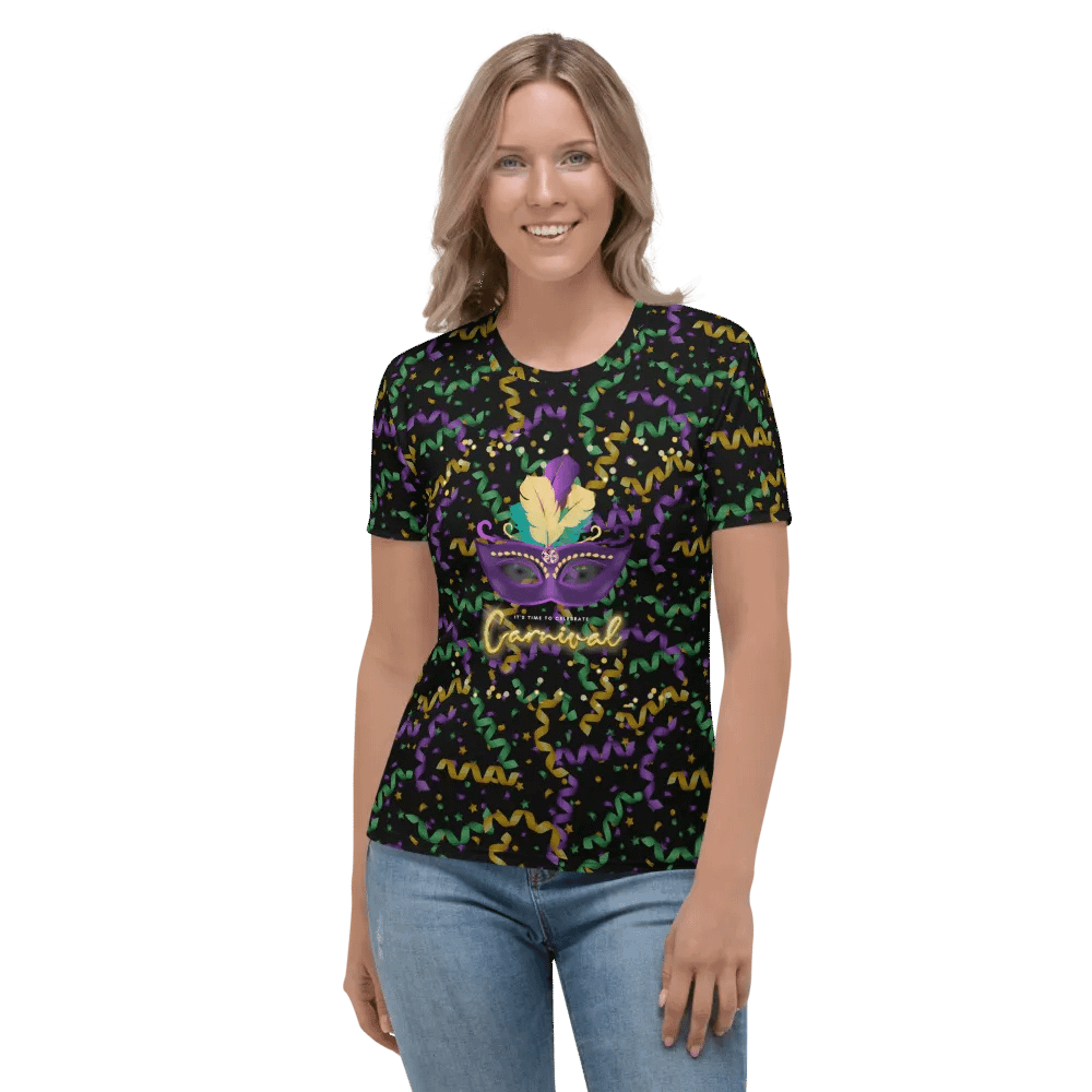 Mardi Gra All Over Print T-shirt product image (2)