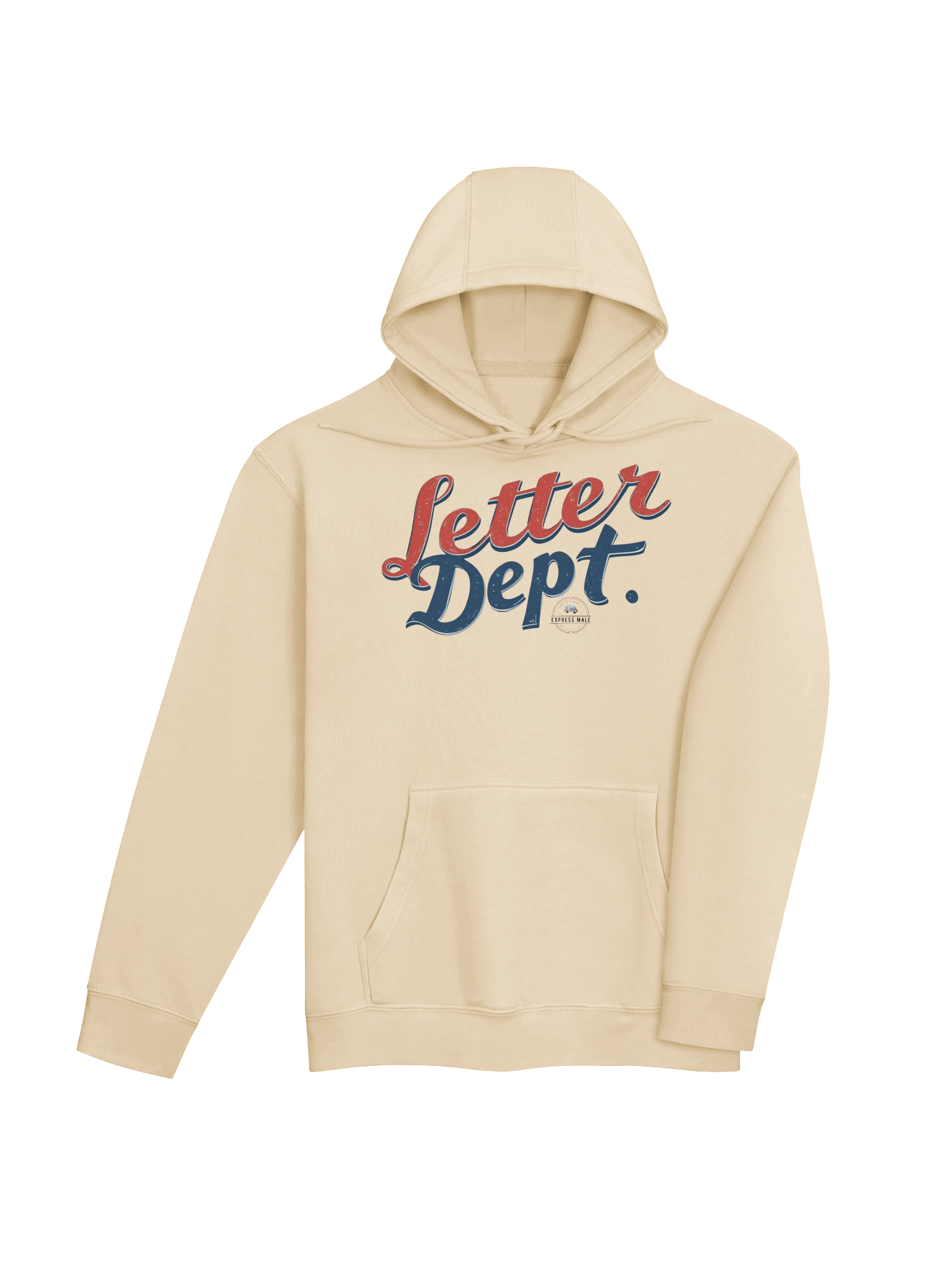 "Letter DEPT." Logo Pullover Hoodie (SAND) product image (4)