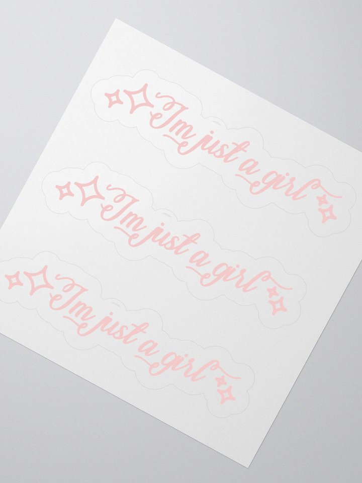 I'm Just a girl- Sticker product image (2)