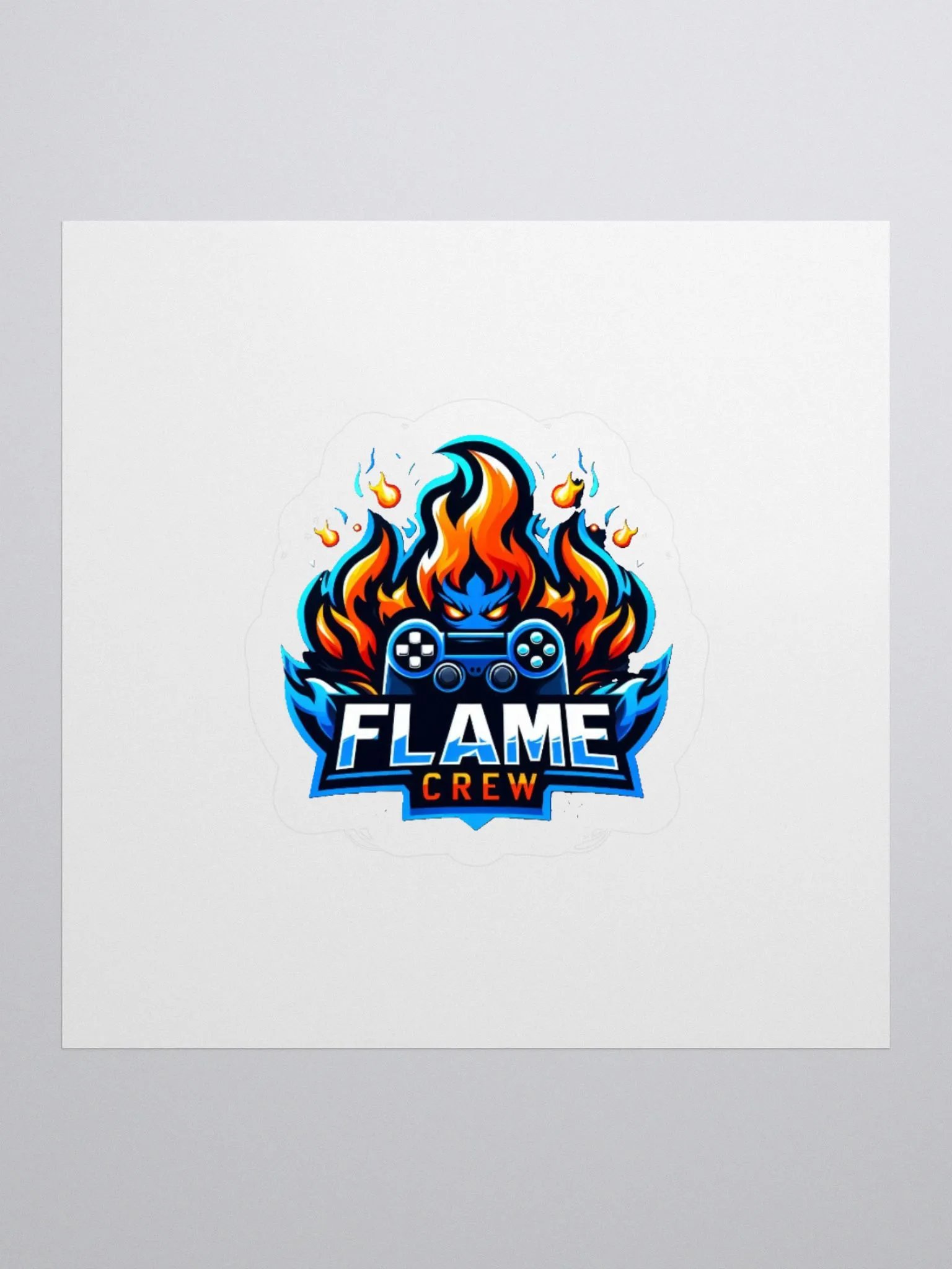 Flame Crew Logo Kiss Cut Stickers product image (2)
