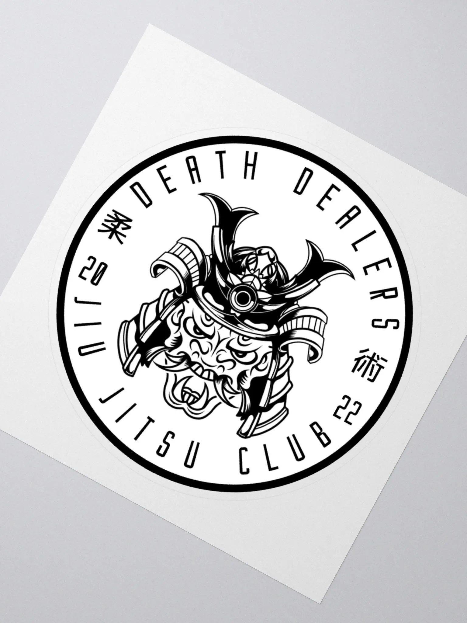 Death Dealers - Round Logo (White And Black) Sticker product image (2)