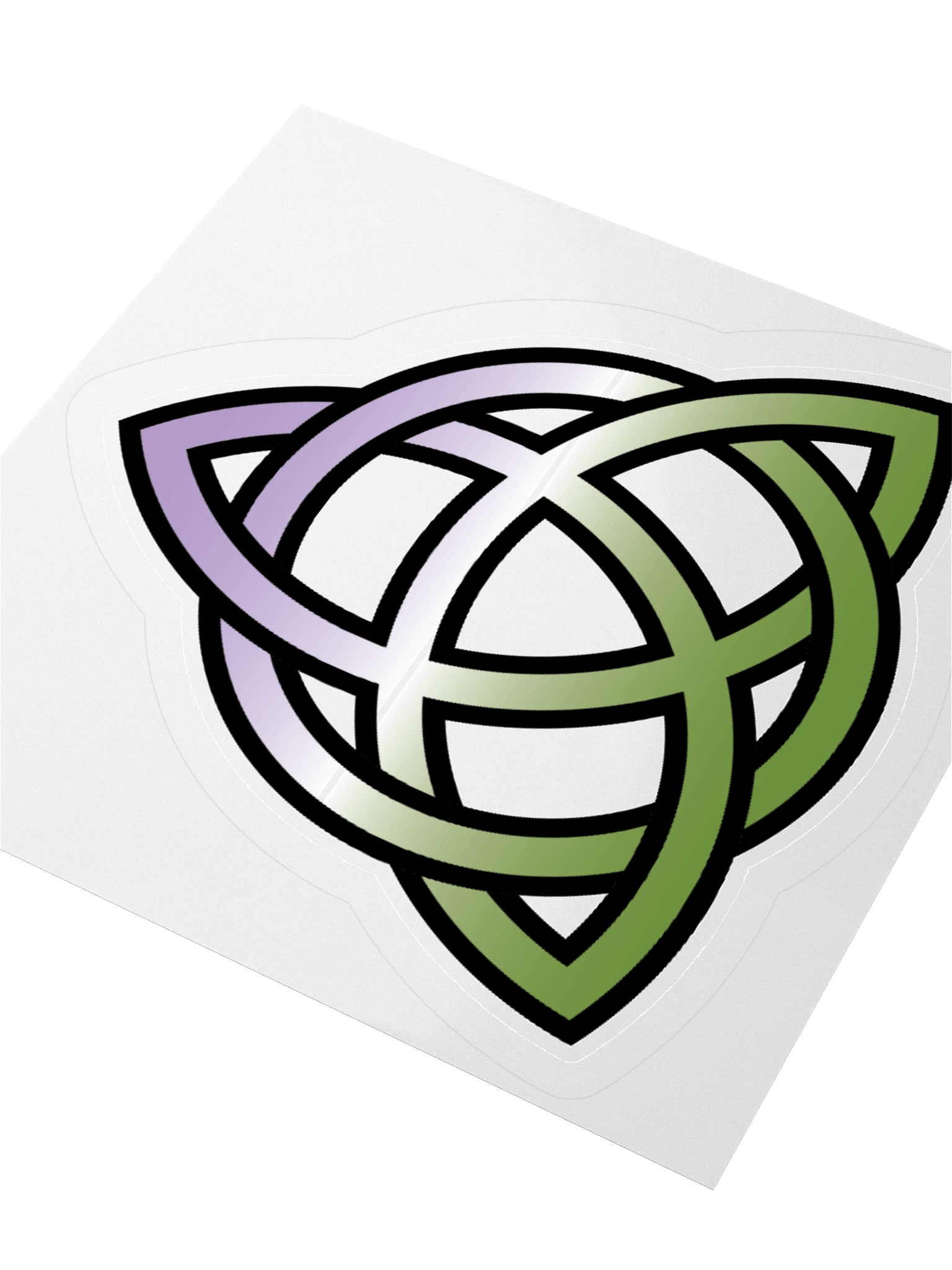 Genderqueer Pride Gradient Celtic Knot Sticker product image (8)