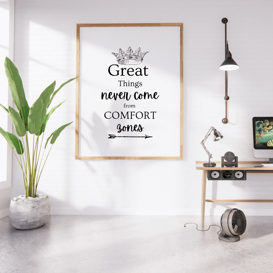 Wall Art 'Great Things' Motivational Poster product image (1)