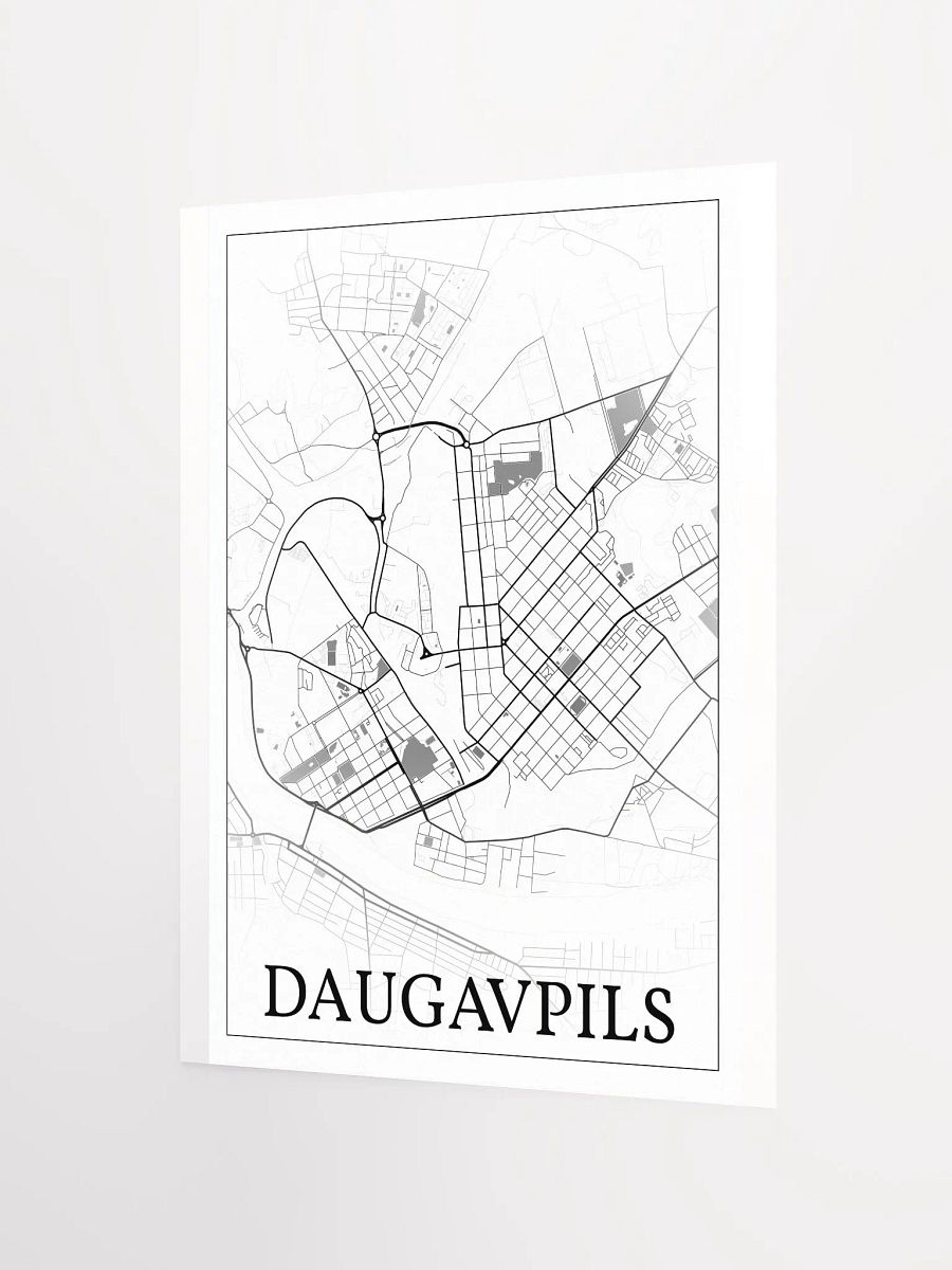 Daugavpils, Latvia, city map print product image (7)