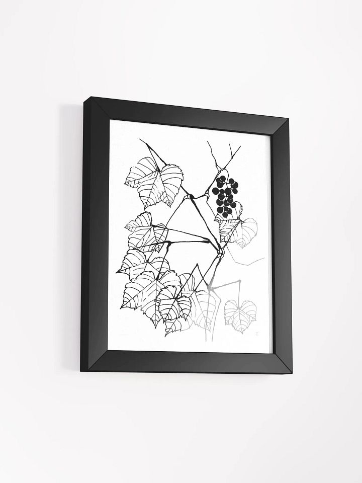Botanical Bliss Framed Poster - Fine Grape Leaves product image (5)