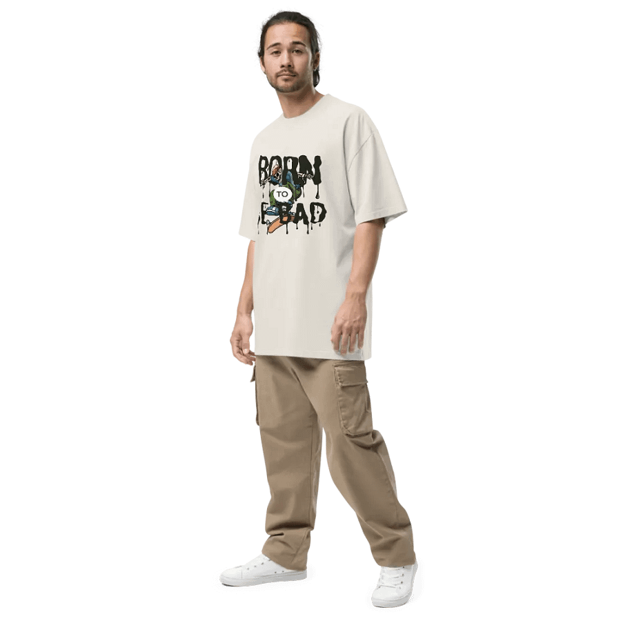Born to be bad oversized t-shirt product image (6)