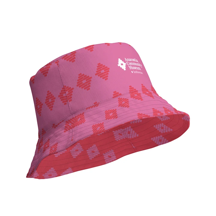 Anacostia Community Museum Reversible Bucket Hat (Red/Pink) product image (2)