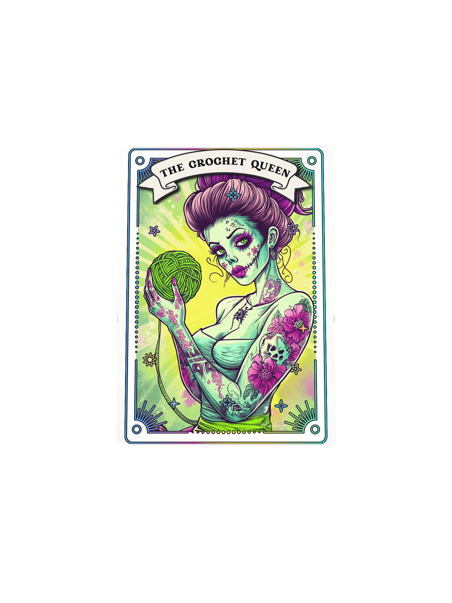 Zombabes: The Crochet Queen Matte Art Print product image (4)