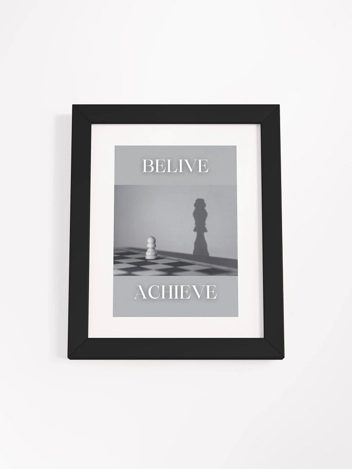 Believe to Achieve Chess Shadow Art product image (1)