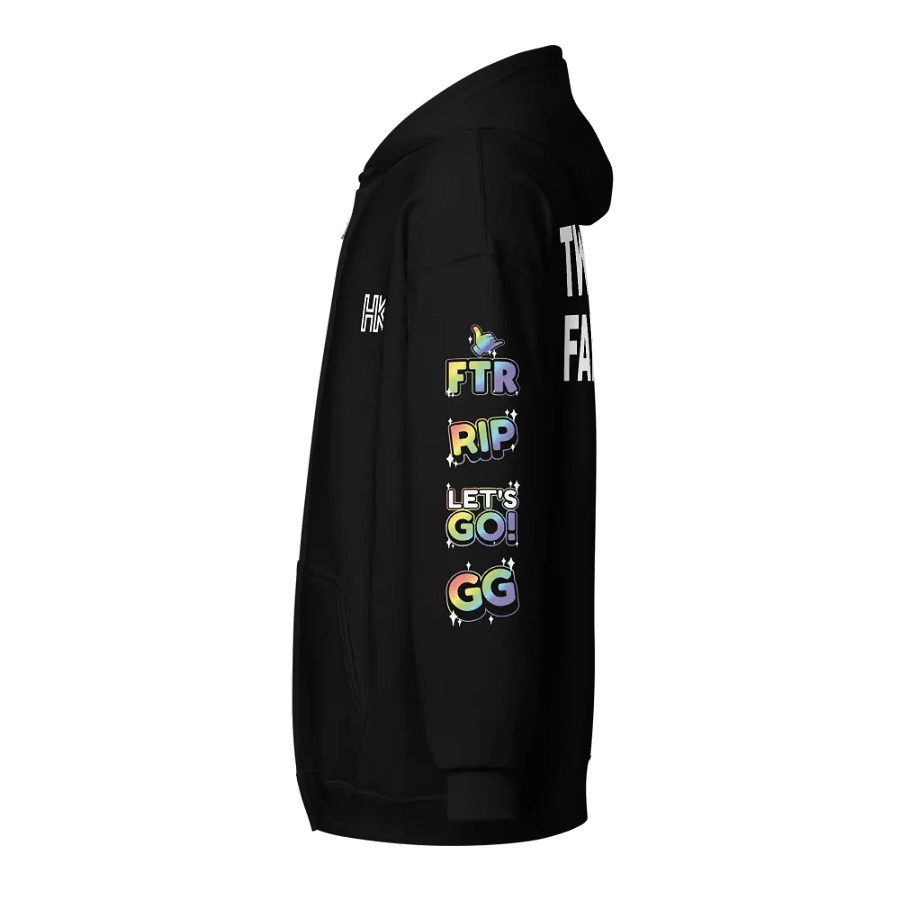 Twitch Family Zip-up Hoodie With Emotes product image (3)