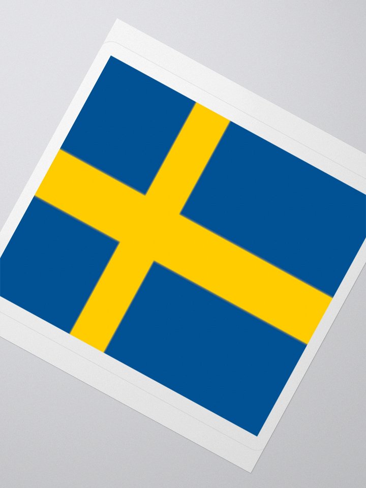 Exclusive Sweden Flag Kiss-Cut Stickers - High-Quality Vinyl, Multiple Sizes product image (4)