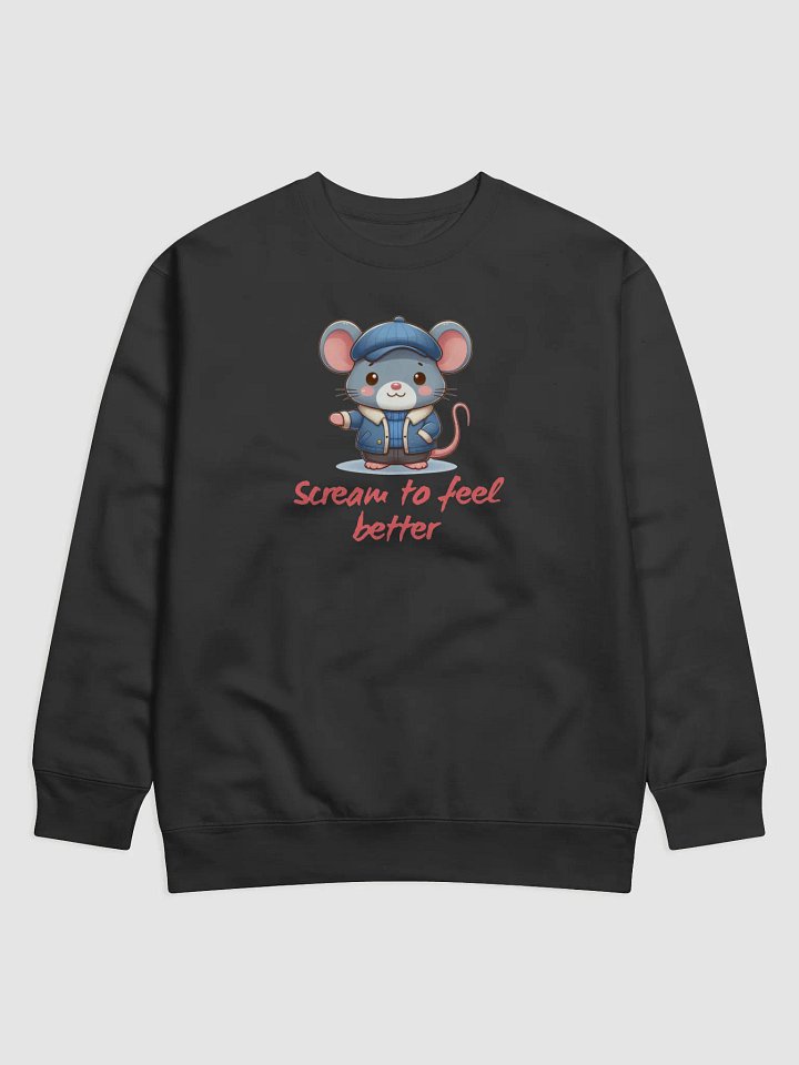 Whimsical Mouse Scream Premium Sweatshirt product image (1)