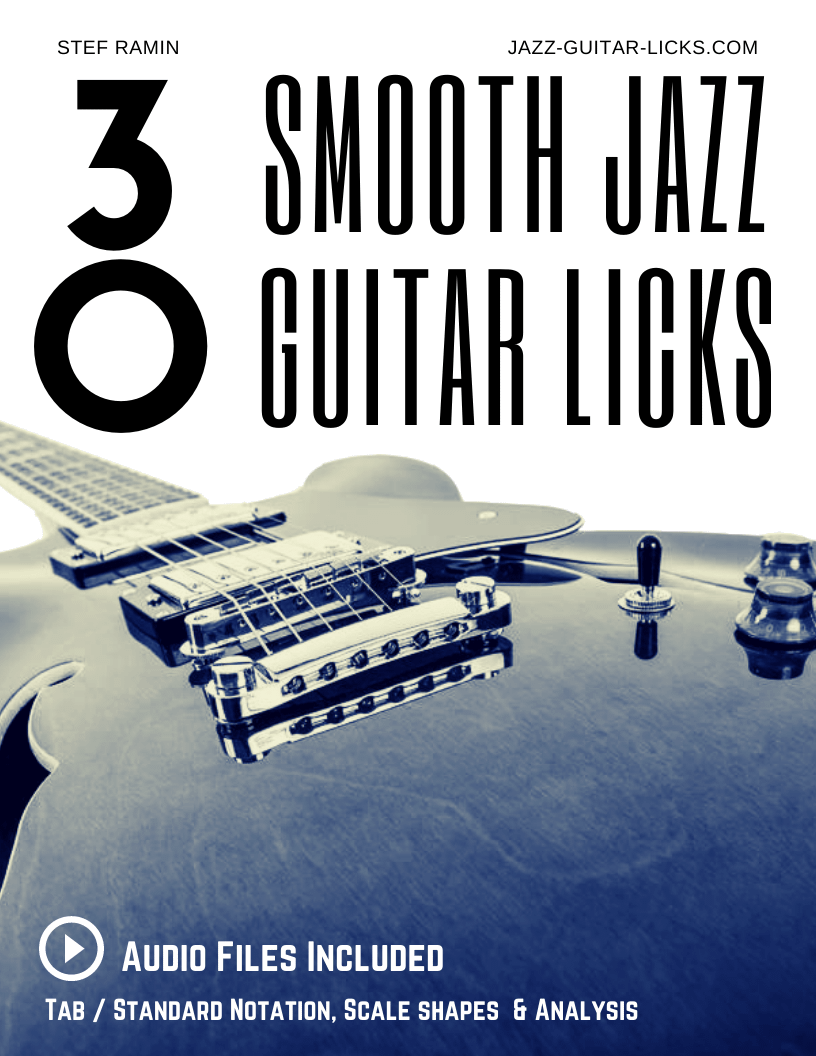 30 Smooth Jazz Licks For Guitar - PDF Method With Audio product image (1)