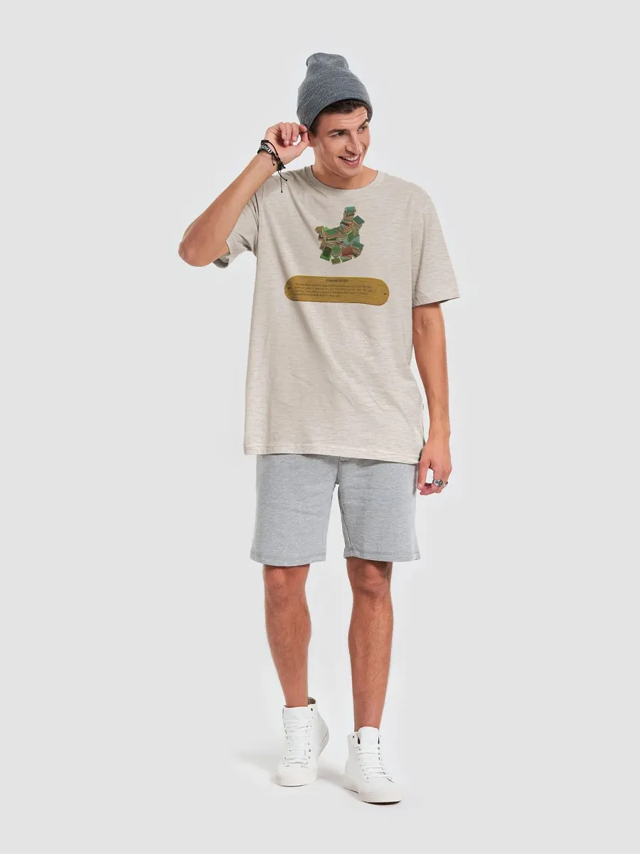 A Monster's Expedition T-Shirt - Pile of Unread Books Exhibit product image (6)