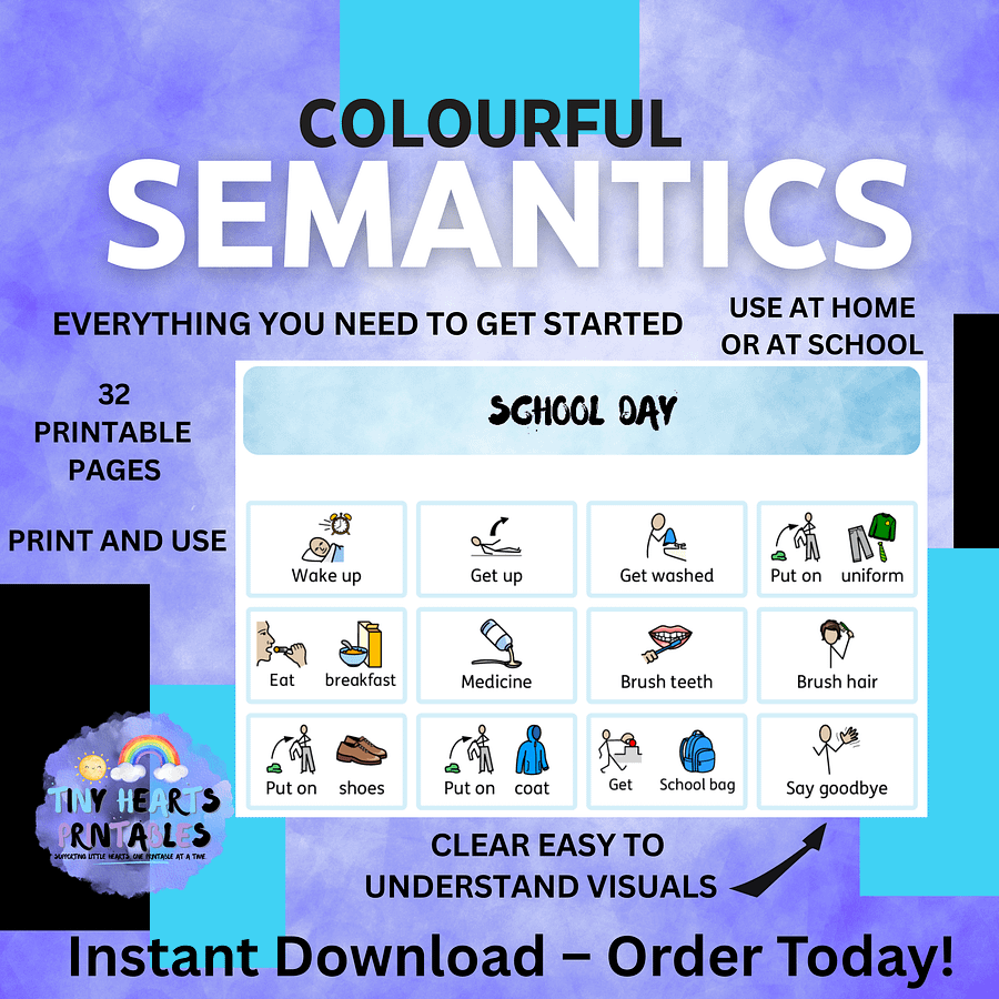 Back to School Visual Aids for Parents to Prepare Kids | Printable Prep Pack for | SEN, EYFS Routines, Emotions, Timetable, Core Vocab product image (3)