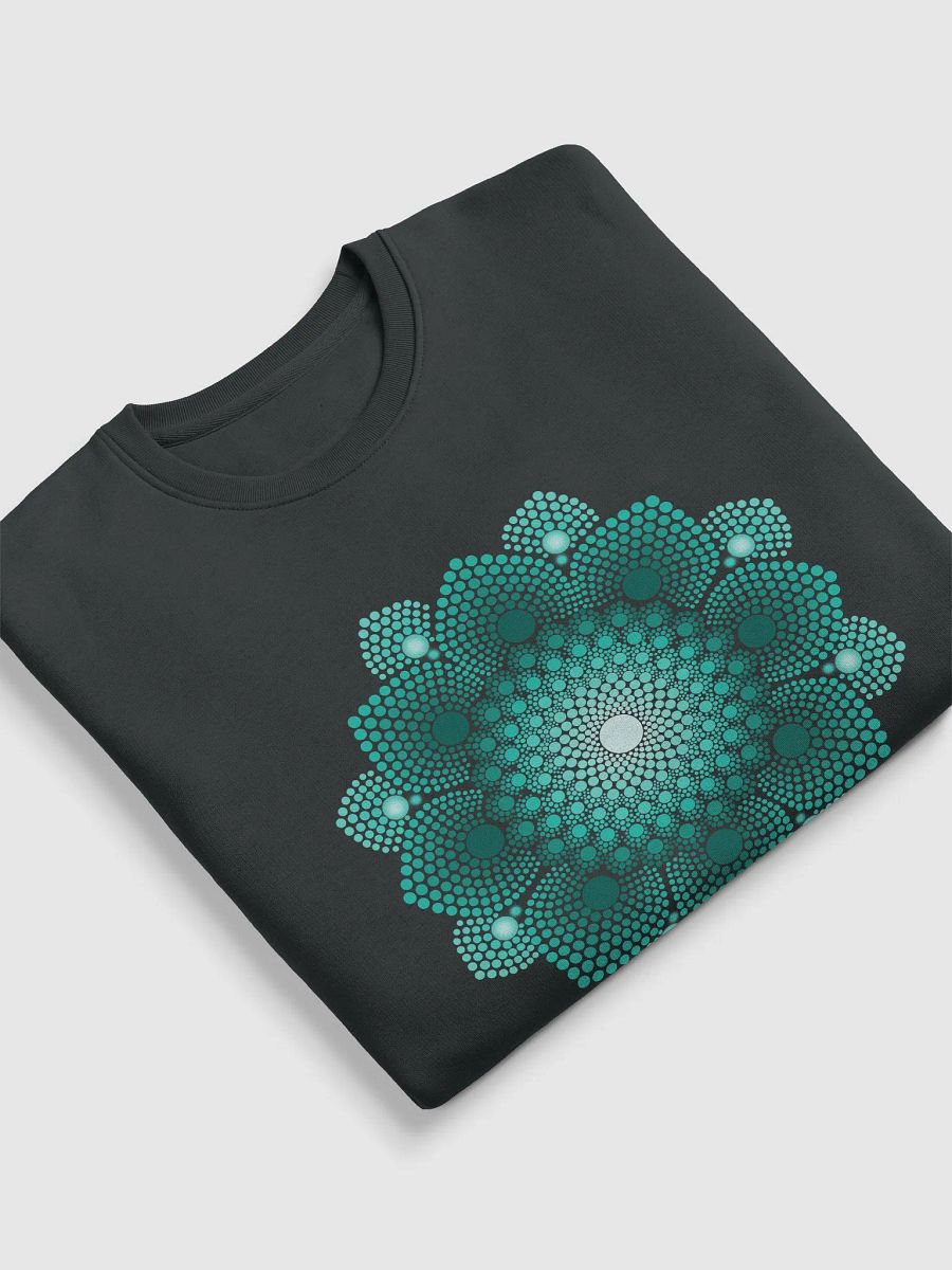 Turquoise Dot Mandala Unisex Eco Sweatshirt product image (4)