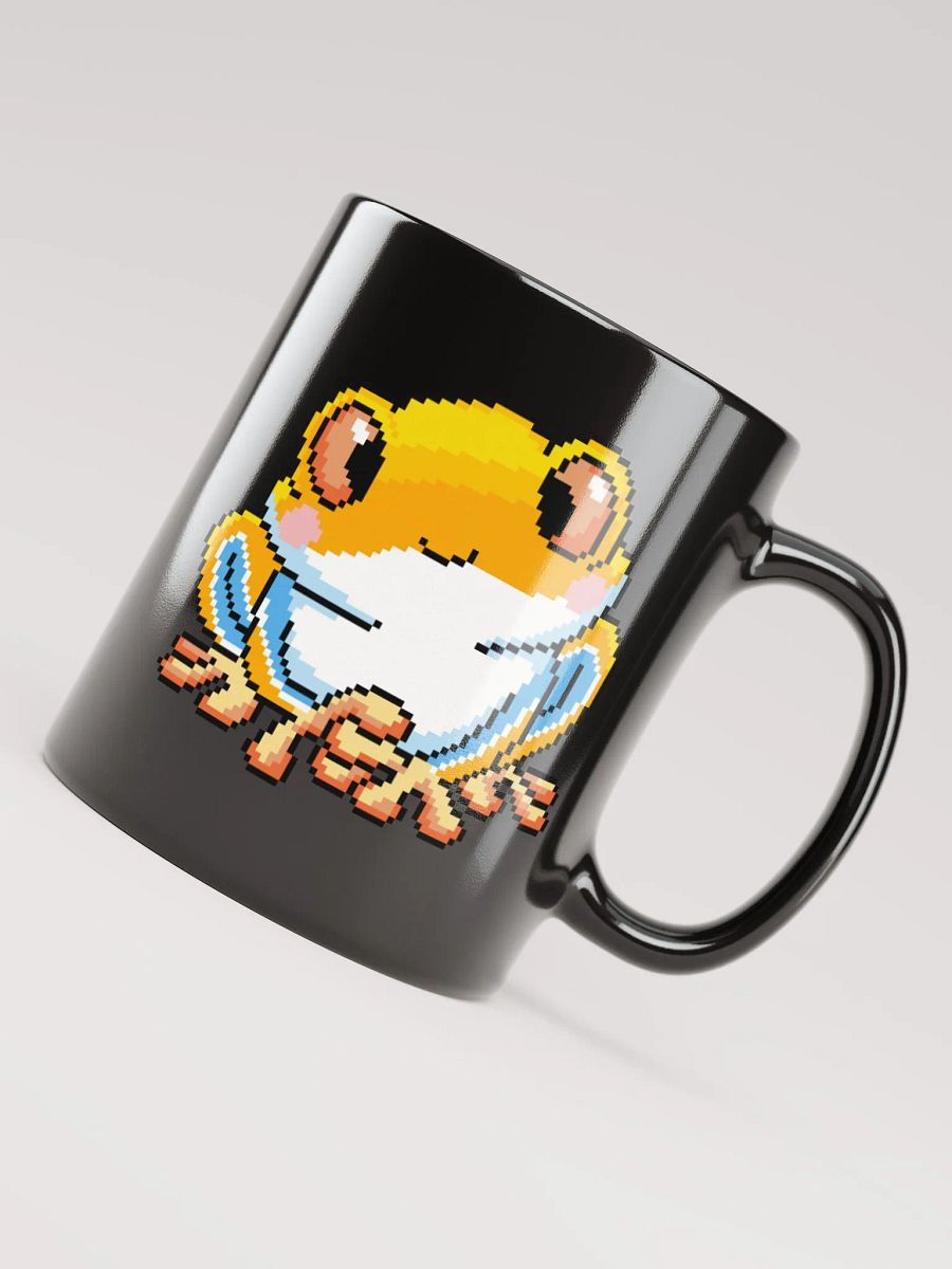 Yellow Rip the Frog Black Glossy Mug product image (4)