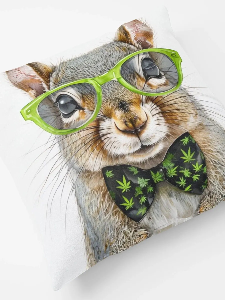 Dreamy Nights All-Over Print Pillow Cannabis squirrel product image (7)