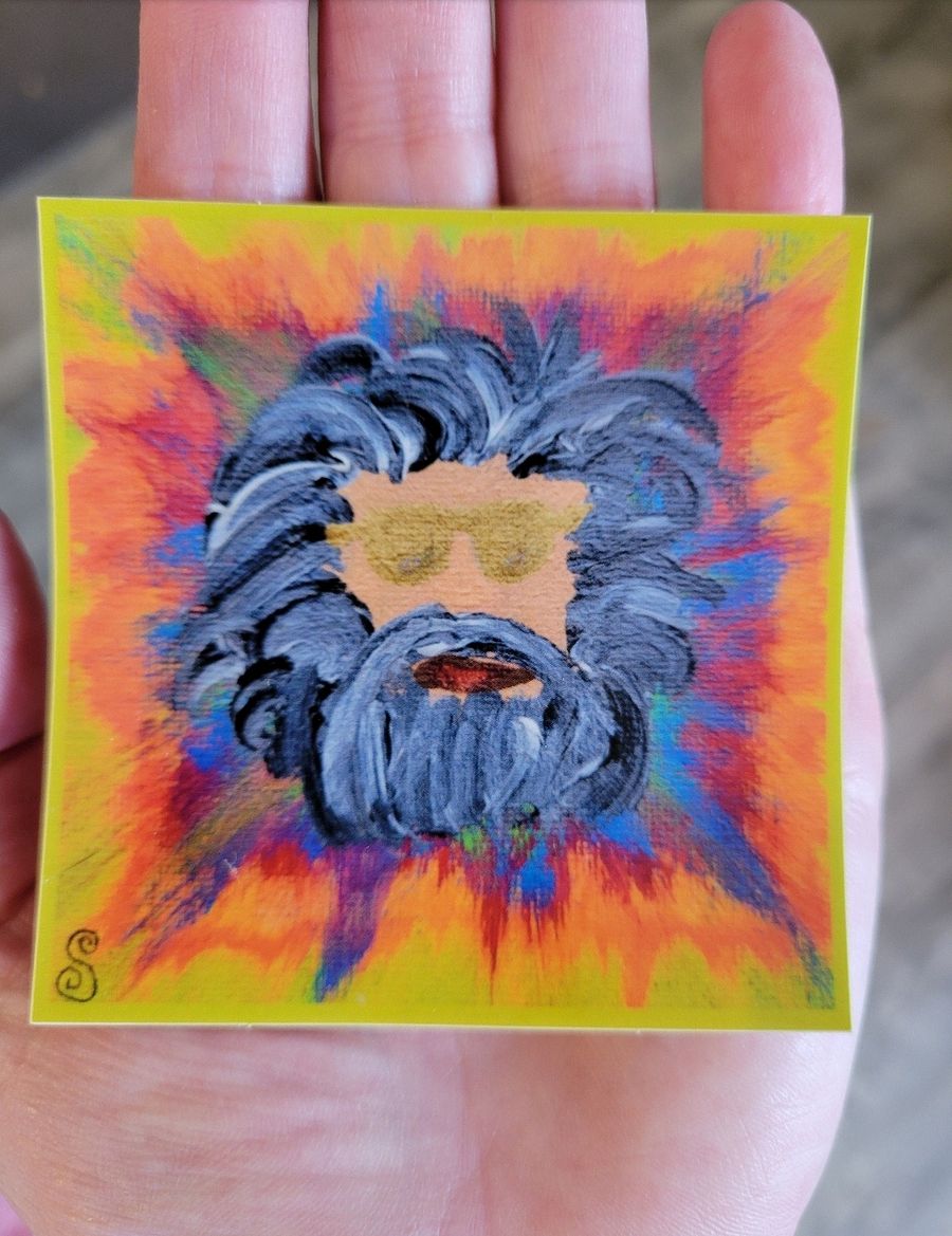 Abstract Jerry Garcia Stickers product image (3)