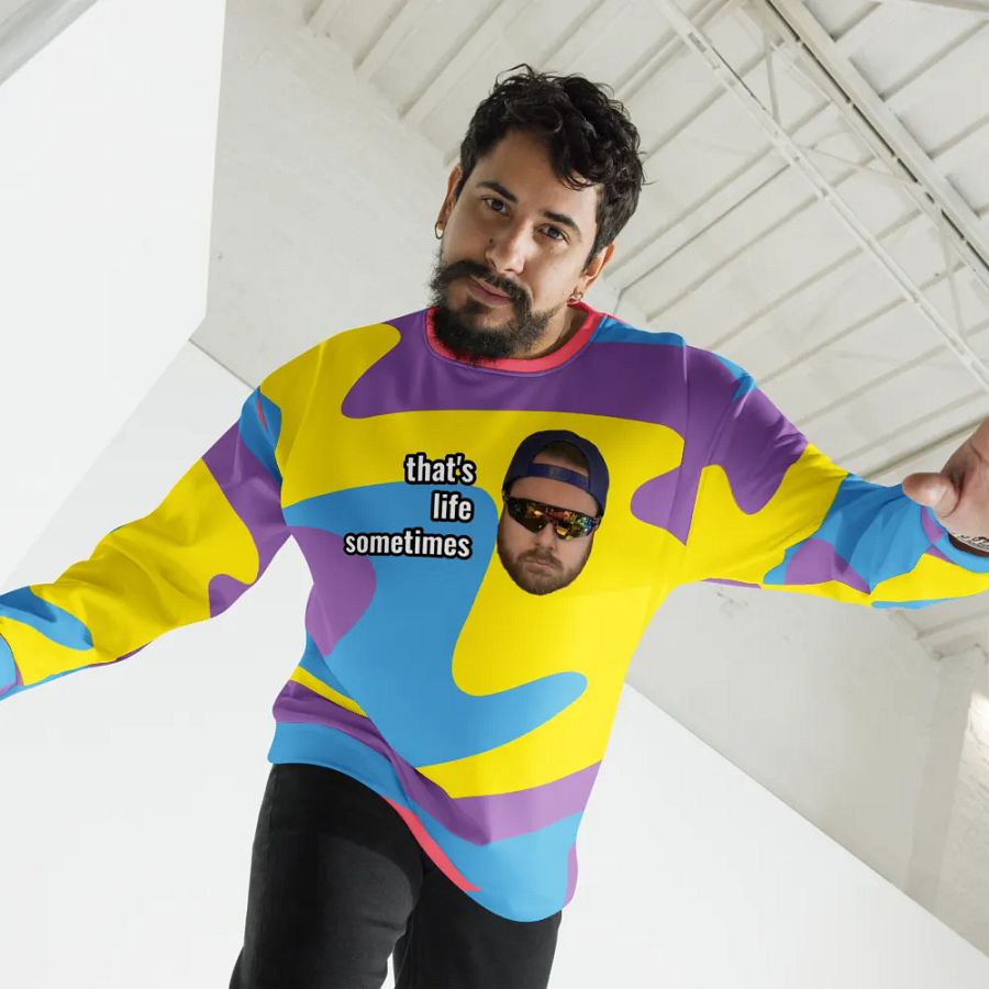 that's life sometimes crew neck sweater product image (3)