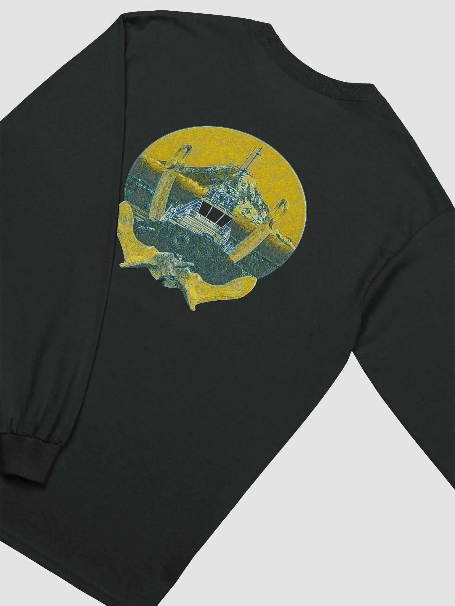 Twin anchor yellow Mount Rainier Marshall Foss - Ancher Tug Long Sleeve Tee product image (4)