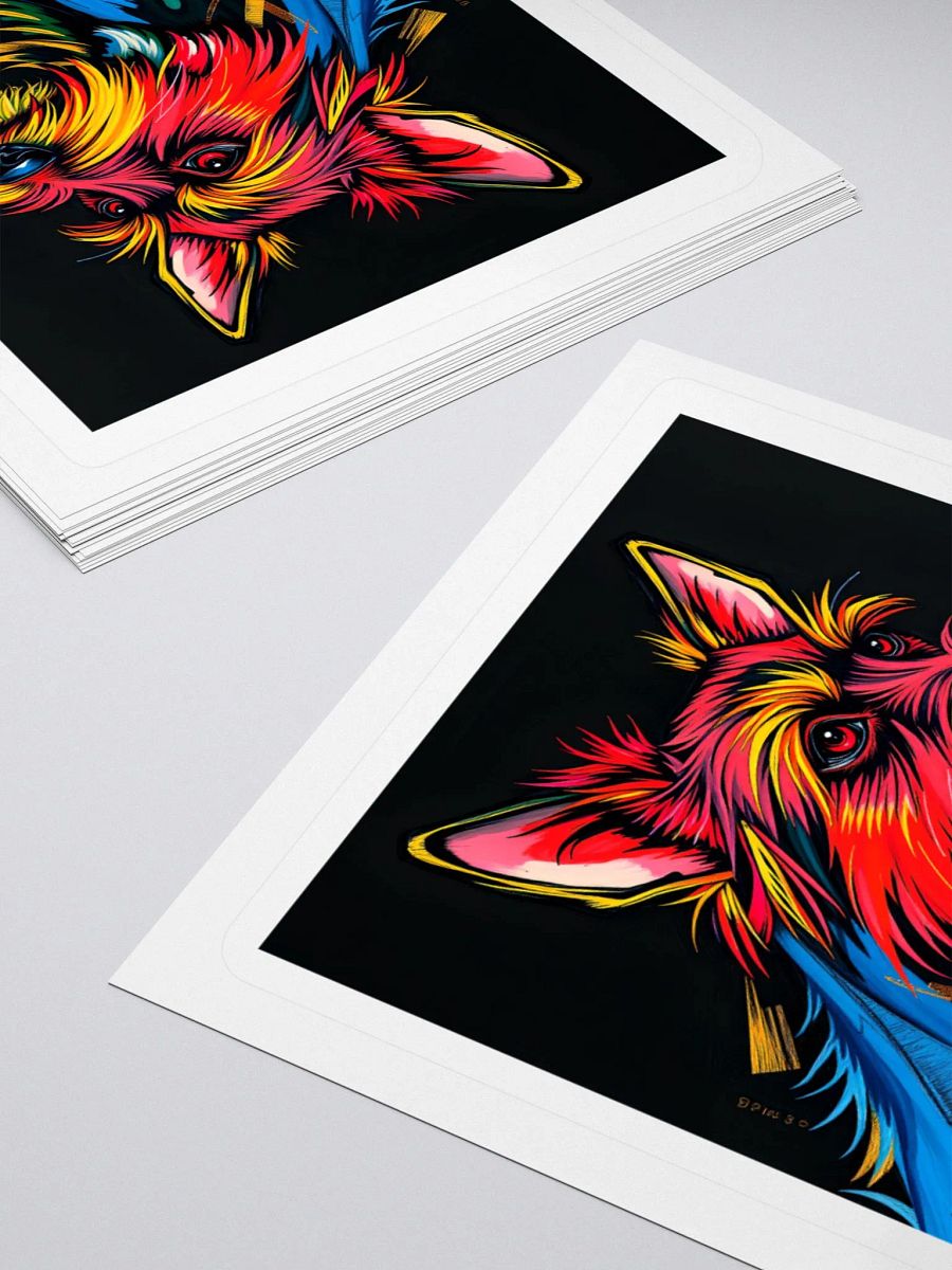 Vibrant Dog Art Kiss Cut Stickers product image (11)