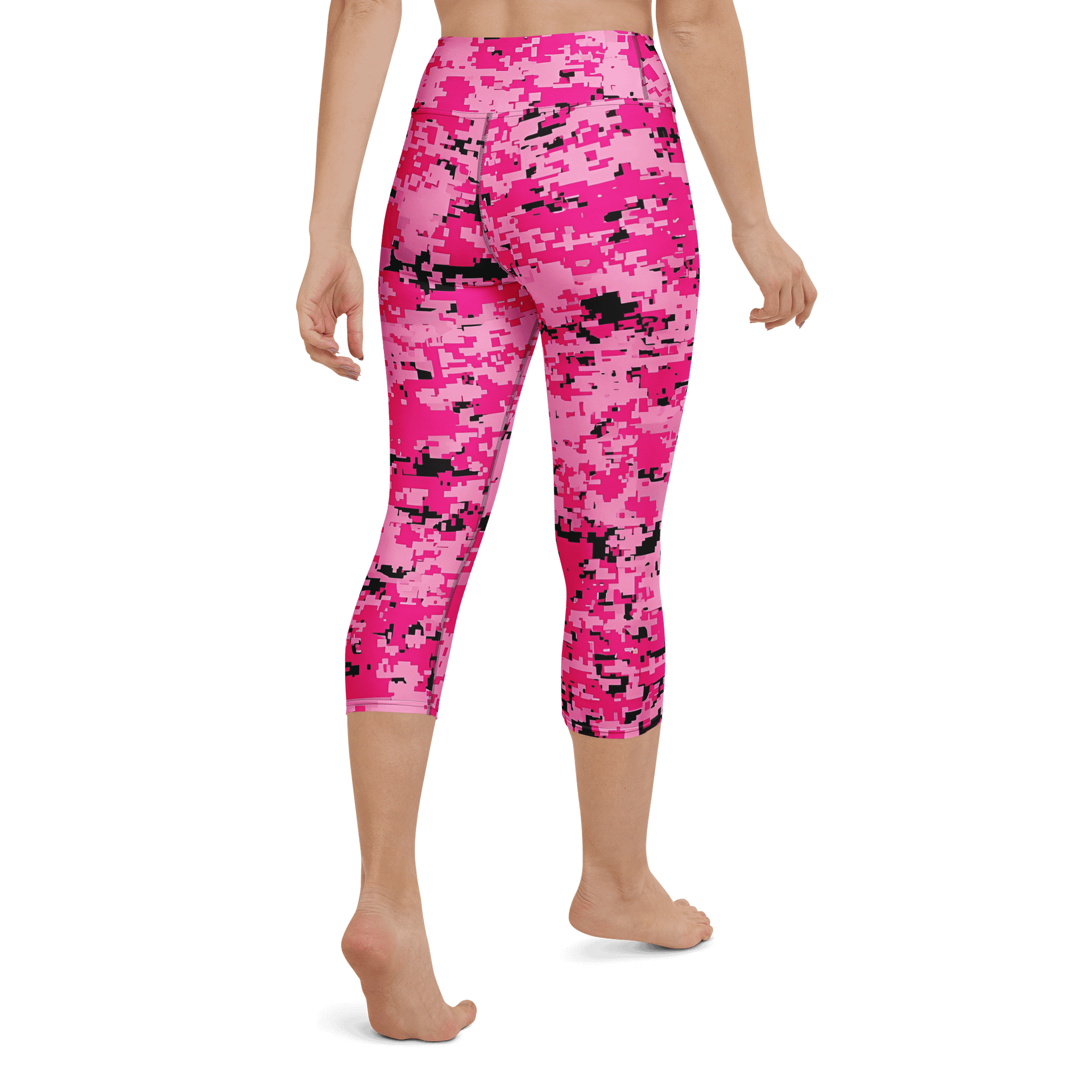 Pink Mosaic 90s Yoga Capri Leggings product image (3)