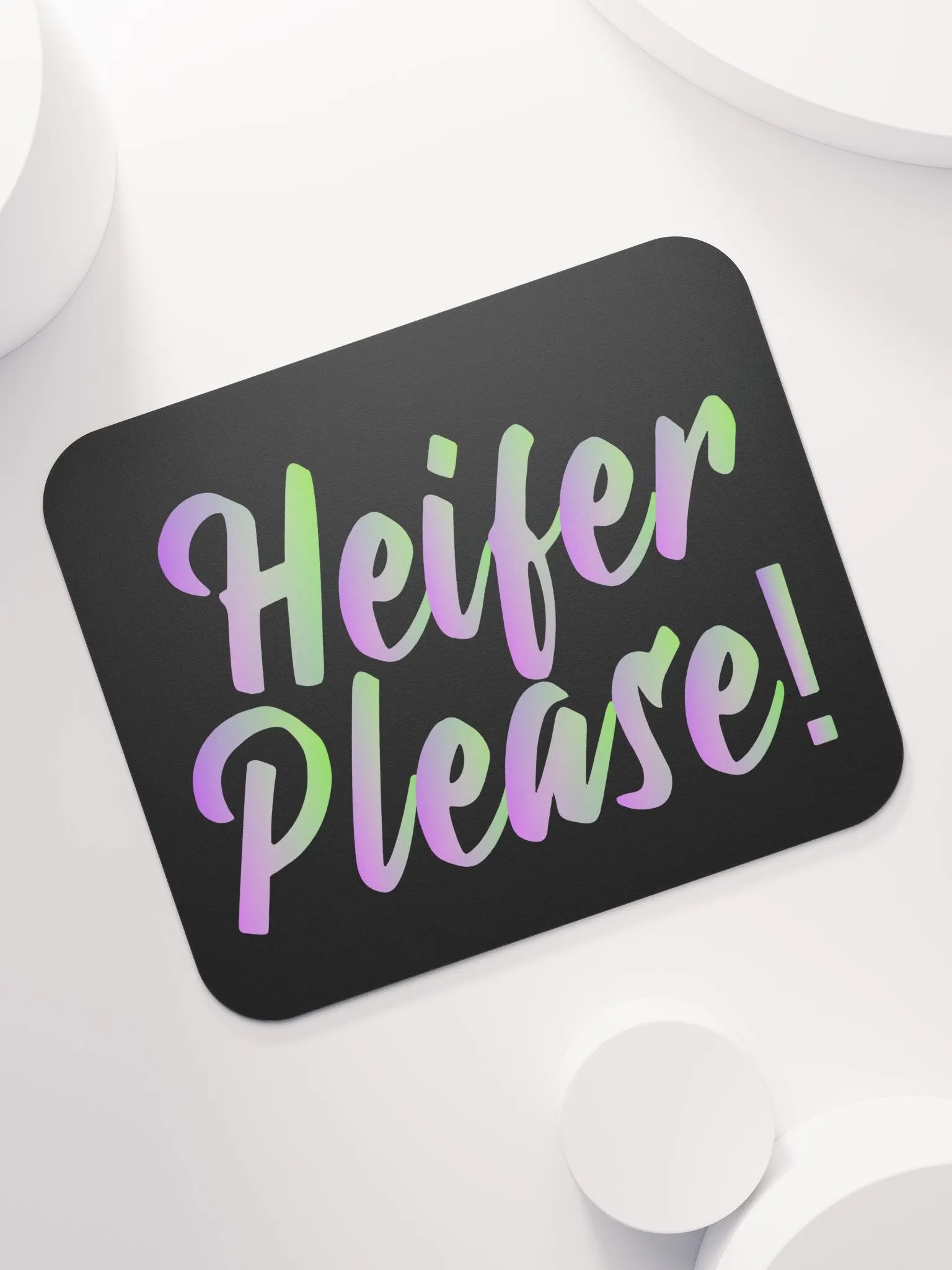 Colorful 'Heifer Please!' Mouse Pad product image (7)
