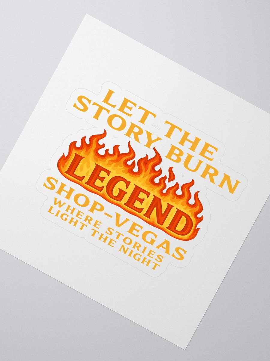Legendary Flame Kiss Cut Stickers product image (2)