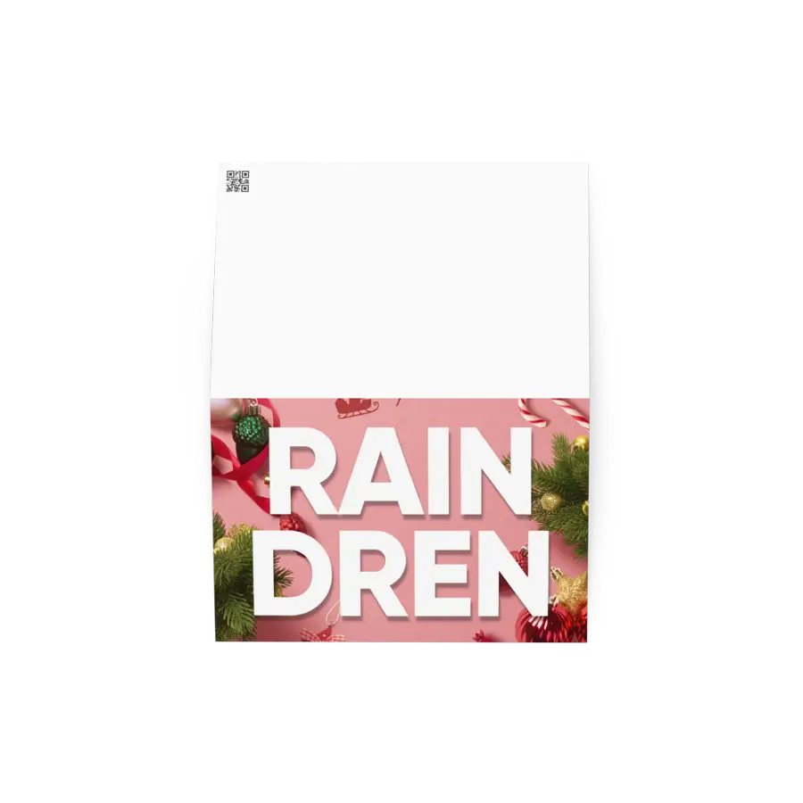 Raindren Greeting Card with Customisation product image (4)