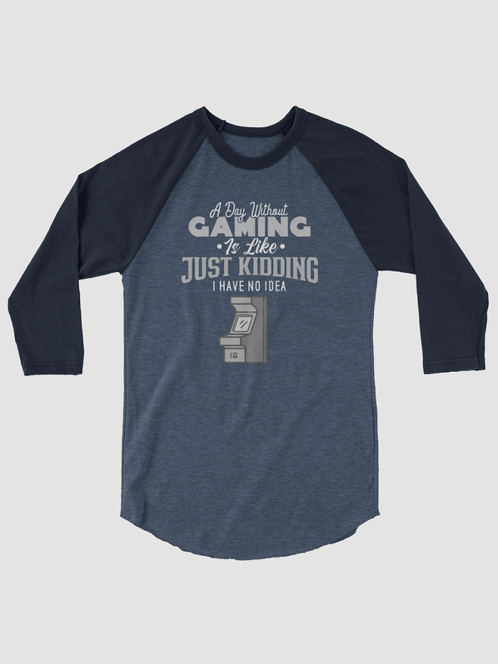 A day Without Gaming ~Tultex Fine Jersey Raglan Tee product image (1)