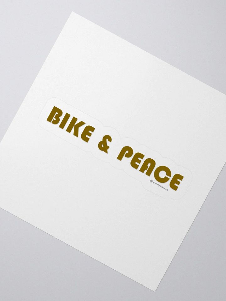 Bike and Peace sticker product image (8)