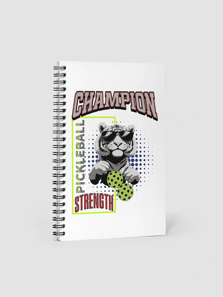 Champion Pickleball Strength Tiger Spiral Notebook product image (2)