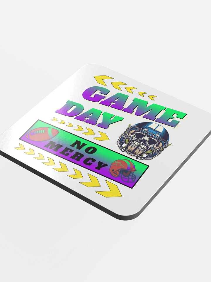 Game Day No Mercy Football Skeleton Cork Coaster product image (1)