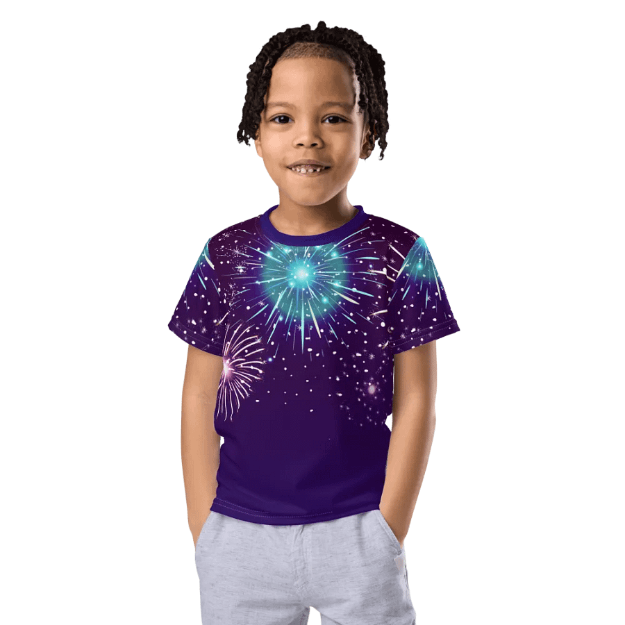 Festive Night Sky Kids T-Shirt product image (11)